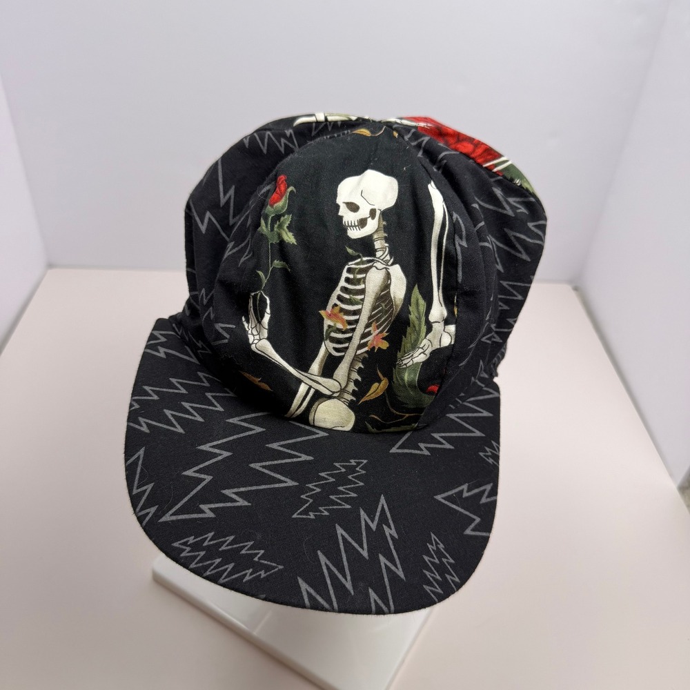 Grateful Dead Psychedelic Rock Unisex Reversible Welder Hat Black Cotton